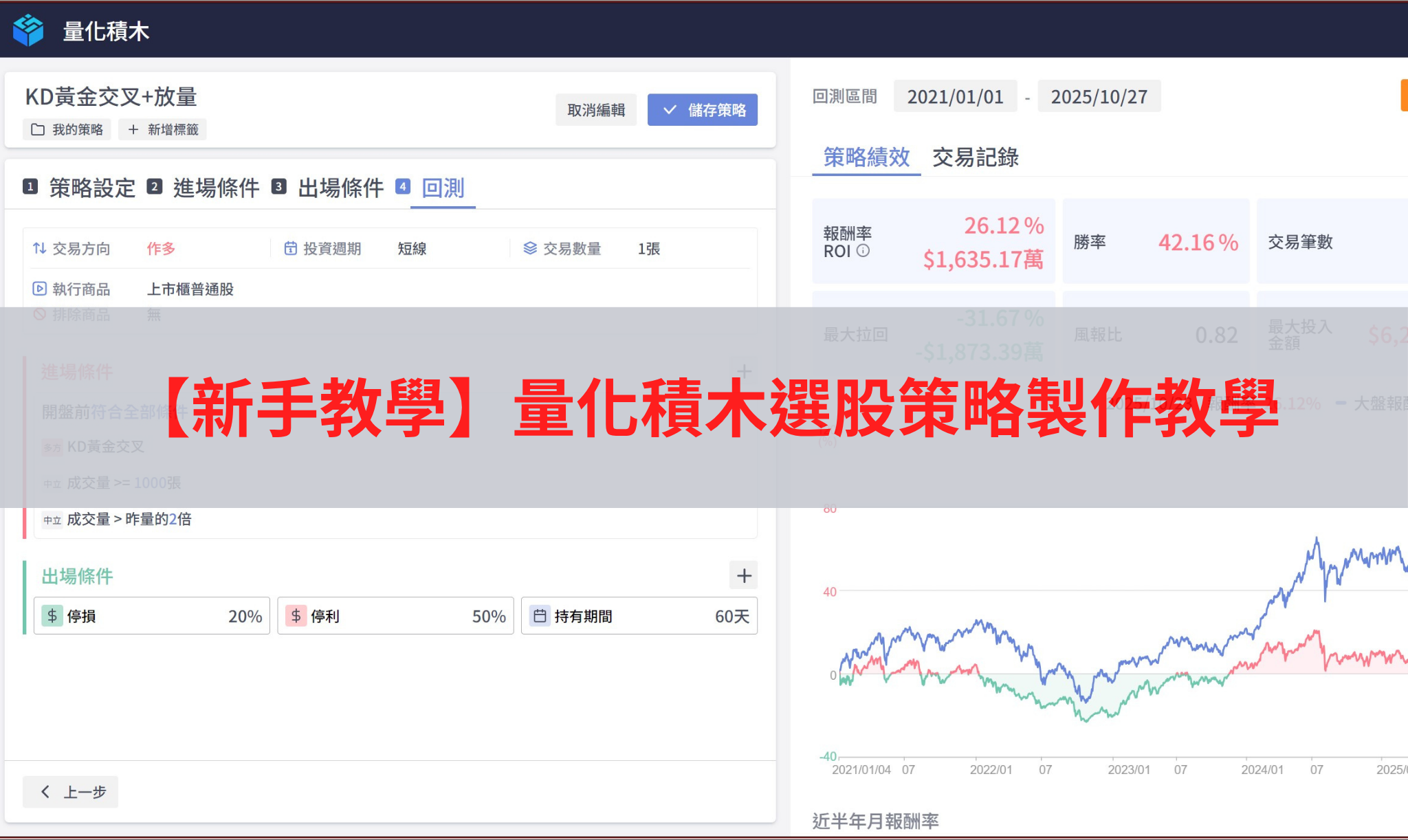 XQ 量化積木】0程式基礎也能撰寫量化交易策略- XQ 全球贏家