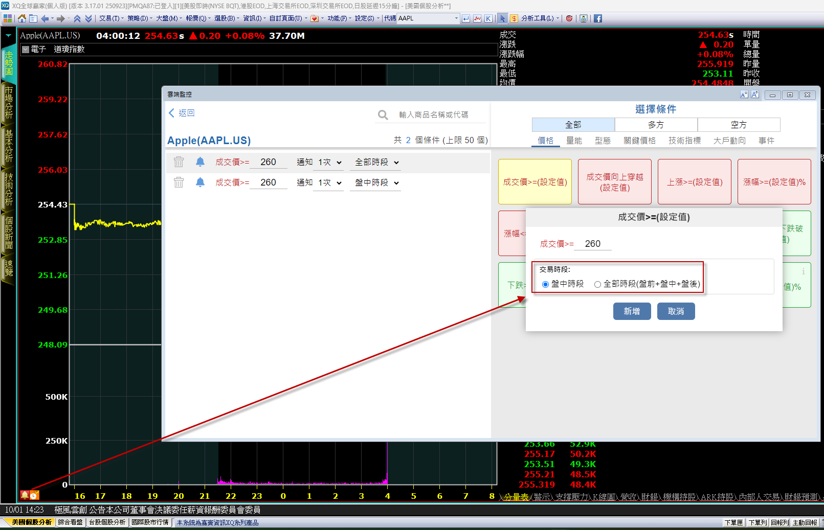 美股商品支援全部時段- XQ 全球贏家