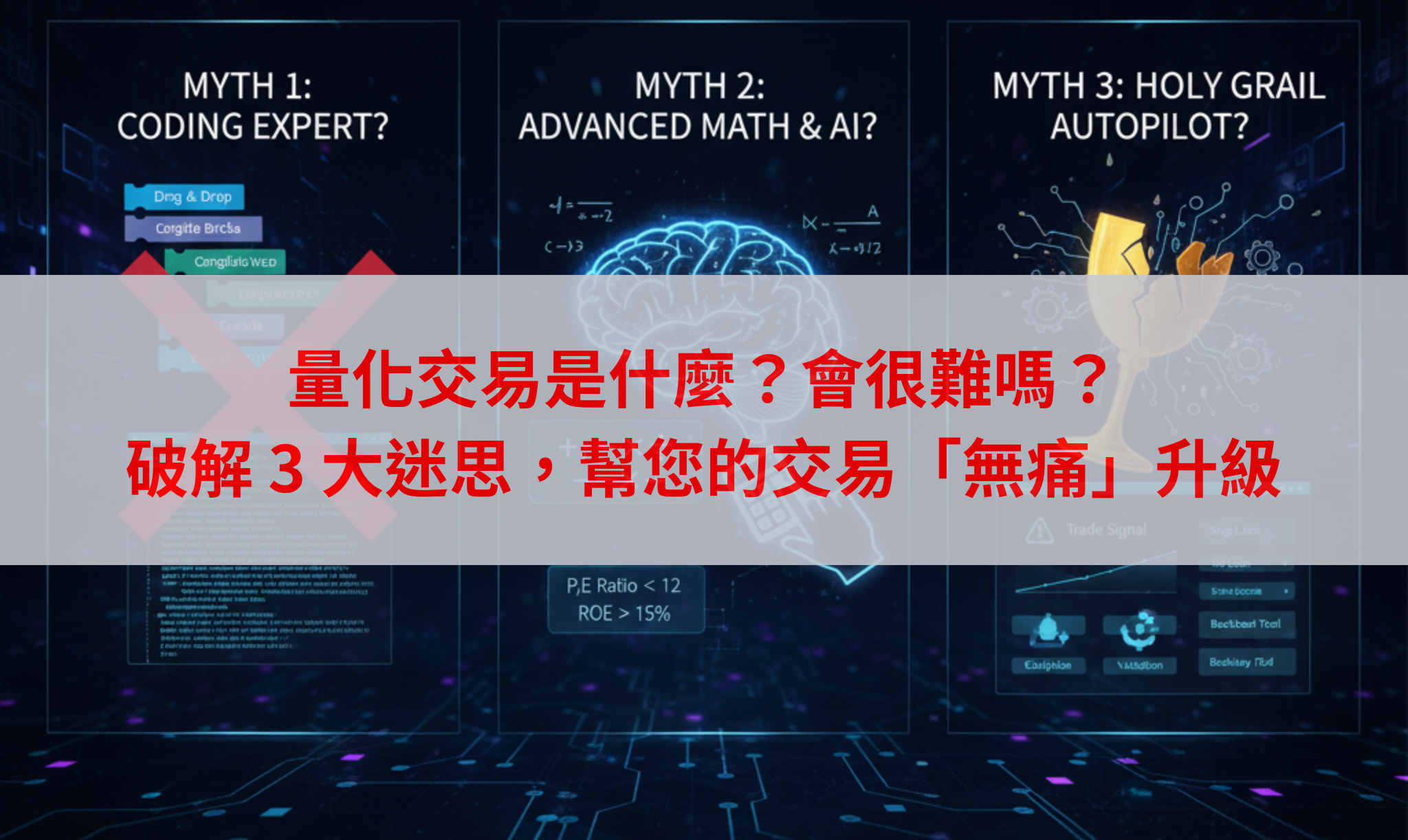 量化交易是什麼？會很難嗎？破解3 大迷思，幫您的交易「無痛」升級- XQ 全球贏家